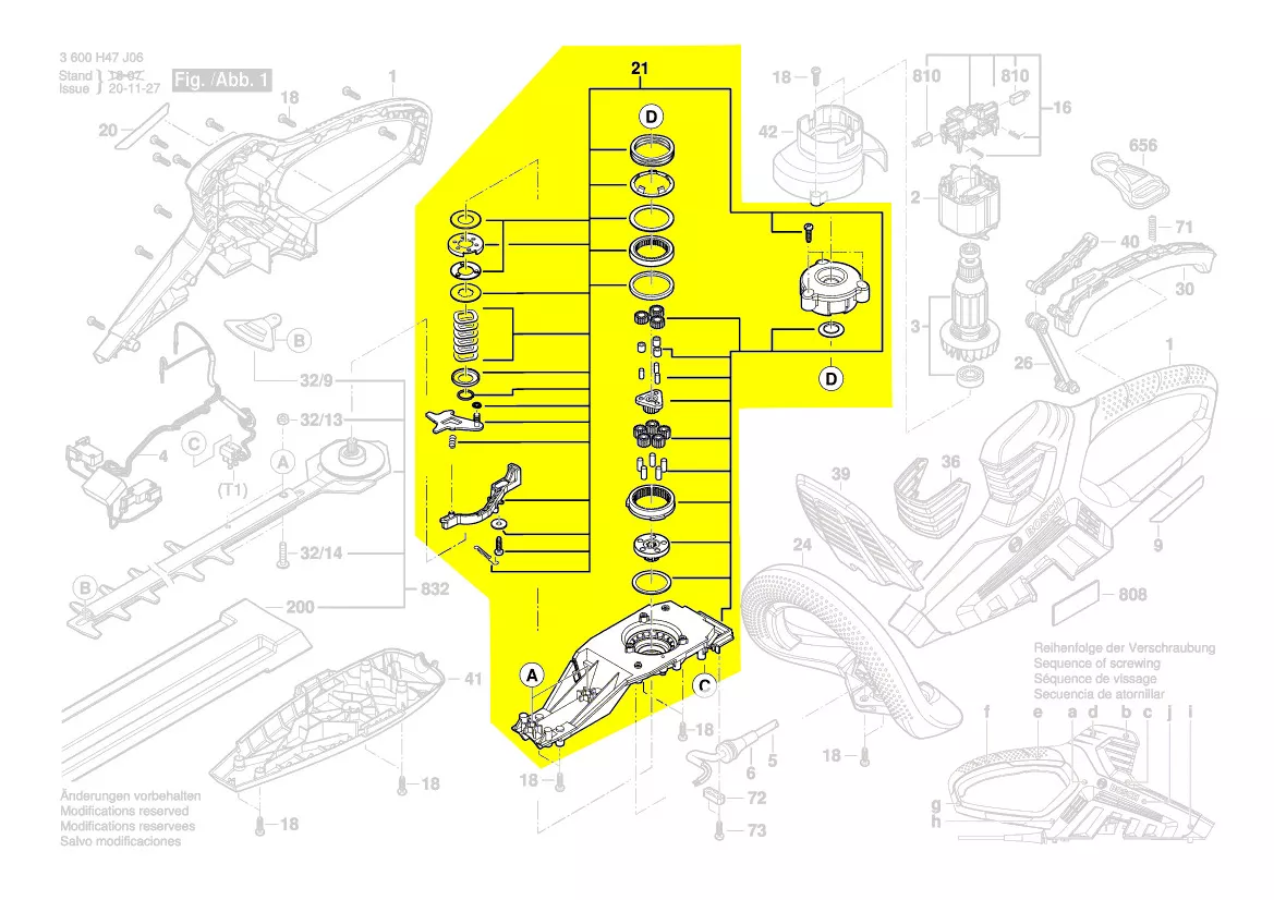 boite de transmission réf. 1 600 A00 P4P Bosch